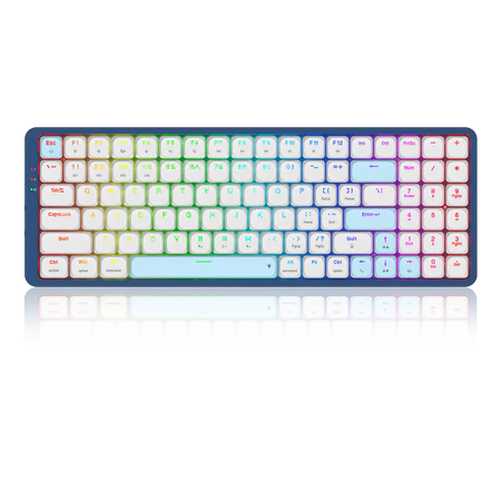 Redragon RGB Eva Pro 96% Aluminum Low Profile Tri-Mode Wireless Mechanical Keyboard - Redragon RGB EVA PRO RD K684WB-RGB-PRO