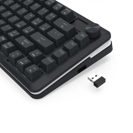 Redragon Flekact Pro 75% Gasket Mounted Tri-Mode Wireless Mechanical Keyboard LCD Screen RGB - Redragon FLEKACT PRO RD K708-RGB-PRO