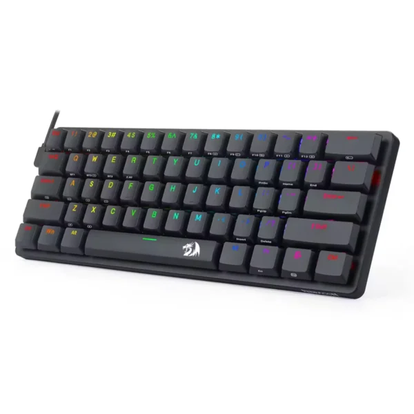 Redragon Elise Pro 60% Low Profile Tri-Mode Wireless Mechanical Keyboard Blue Switch RGB - Redragon ELISE PRO RD K615P-KBS