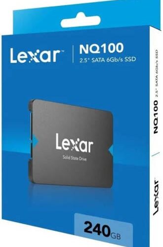 Lexar NQ100 240GB 2.5 SSD SATA III 6Gb/s Up to 550MB/s Read - LNQ100X240G-RNNNG