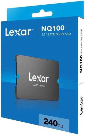 Lexar NQ100 240GB 2.5 SSD SATA III 6Gb/s Up to 550MB/s Read – LNQ100X240G-RNNNG...
