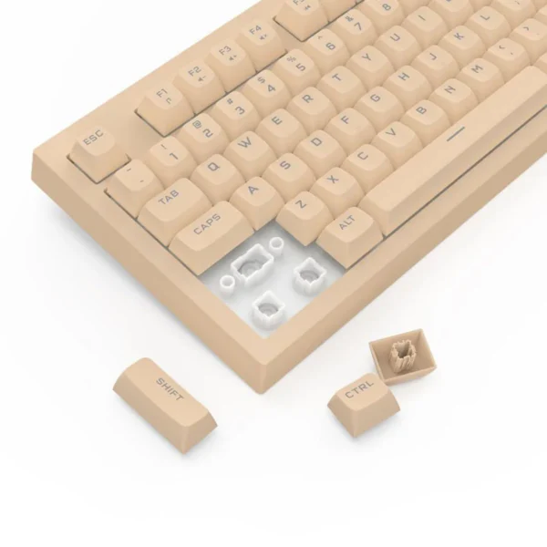 Redragon Crux Milk Tea Wired Gaming Keyboard Membrane 108 Key RGB - Redragon CRUX RD K518-RGB