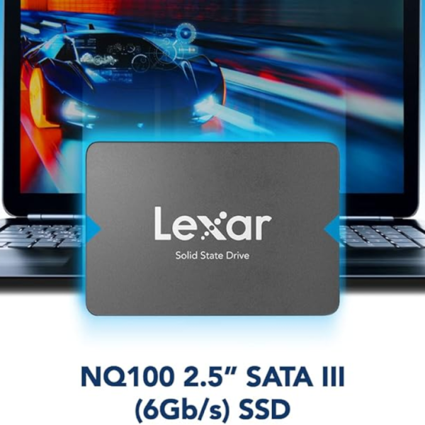 NS100_SSD_Photo6 Lexar NQ100 480GB 2.5 SATA III SSD 6Gb/s Up to 550MB/s Read - LNQ100X480G-RNNNG