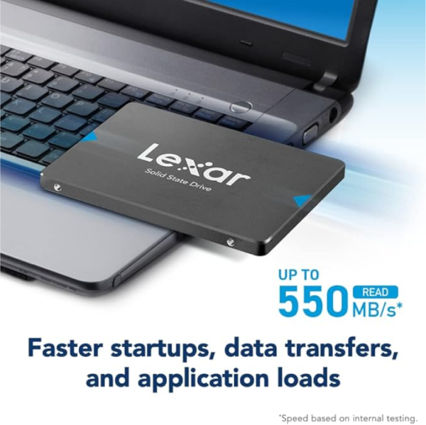 NS100_SSD_Photo8 Lexar NQ100 480GB 2.5 SATA III SSD 6Gb/s Up to 550MB/s Read - LNQ100X480G-RNNNG