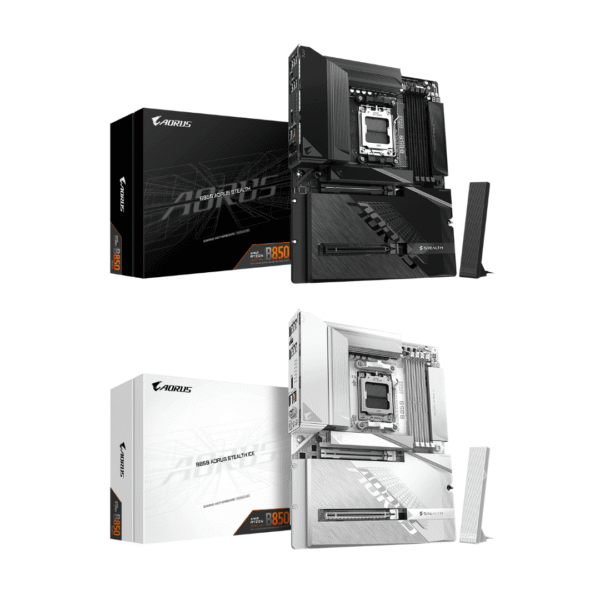 Netcodex Product Photos GIGABYTE B850 AORUS STEALTH AMD B850 AM5 ATX Motherboard DDR5 WiFi 7 PCIe 5.0 - GA-B850-A-STEALTH | GA-B850-A-STEALTH-ICE