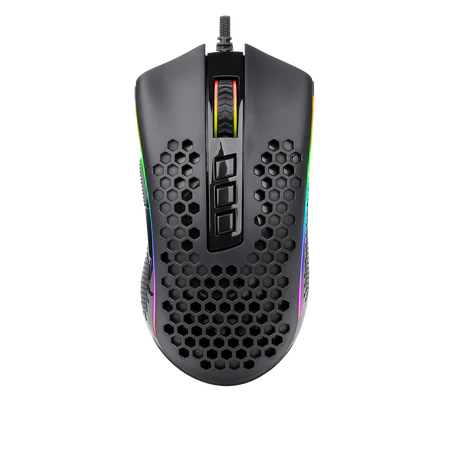Redragon Storm Lightweight Gaming Mouse Honeycomb Shell 12400 DPI RGB - Redragon STORM RD M808-RGB