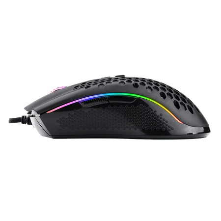 Redragon Storm White Lightweight Gaming Mouse Honeycomb Shell 12400 DPI RGB - Redragon STORM RD M808W-RGB