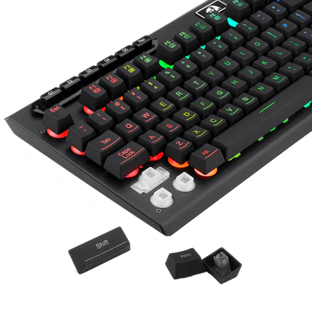 Redragon Aditya Wired Gaming Keyboard 104 Key RGB Metal Panel 5 Macro Keys - Redragon ADITYA RD K513 RGB