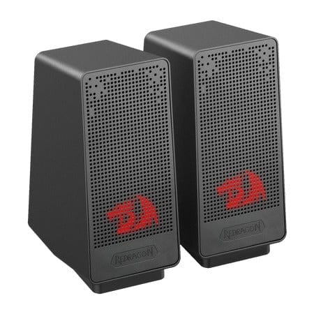 Redragon Ranch 2.0 Channel Stereo Desktop Speakers Red LED 3W x 2 - Redragon RANCH RD GS513