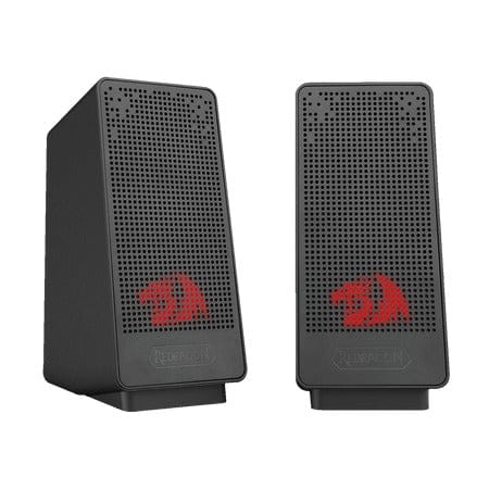 Redragon Ranch 2.0 Channel Stereo Desktop Speakers Red LED 3W x 2 - Redragon RANCH RD GS513
