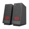 Redragon Ranch 2.0 Channel Stereo Desktop Speakers Red LED 3W x 2 - Redragon RANCH RD GS513