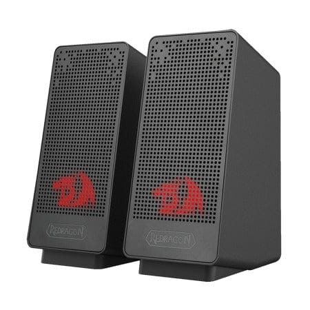Redragon Ranch 2.0 Channel Stereo Desktop Speakers Red LED 3W x 2 - Redragon RANCH RD GS513