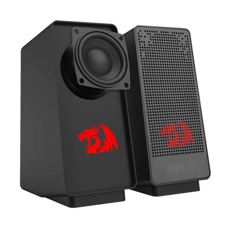 Redragon Ranch 2.0 Channel Stereo Desktop Speakers Red LED 3W x 2 - Redragon RANCH RD GS513