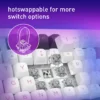 Redragon Otiim TKL Gasket Mounted Mechanical Keyboard Silver Switch 87 Key RGB - Redragon OTIIM RD K729WBP-RGB