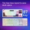Redragon Otiim TKL Gasket Mounted Mechanical Keyboard Silver Switch 87 Key RGB - Redragon OTIIM RD K729WBP-RGB