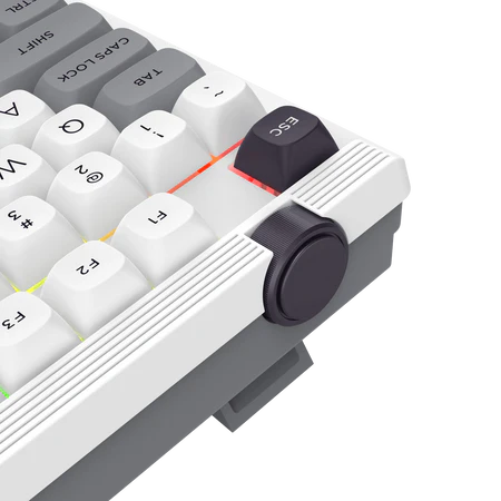 Redragon Otiim Pro TKL Side Print Tri-Mode Wireless Mechanical Keyboard Silent Peach Gasket RGB - Redragon OTIIM PRO RD K729SP-RGB-PRO