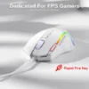 Redragon Predator White Wired Gaming Mouse 8000 DPI RGB 11 Buttons - Redragon PREDATOR WHITE RD M612W-RGB