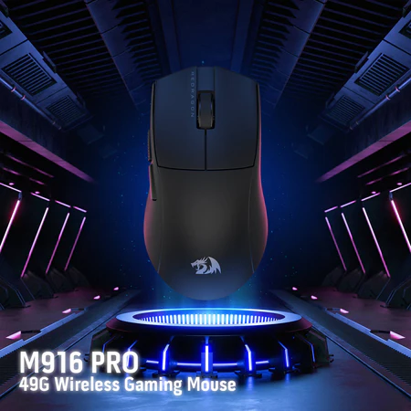 Redragon King 4K Pro E-Sport Gaming Mouse 4000Hz 26000 DPI Tri-Mode - Redragon KING 4K PRO RD M916-PRO-4K