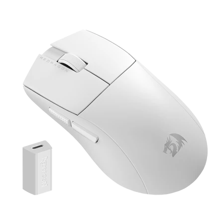 Redragon King 4K Pro White E-Sport Gaming Mouse 4000Hz 26000 DPI Tri-Mode - Redragon KING 4K PRO WHITE RD M916W-PRO-4K