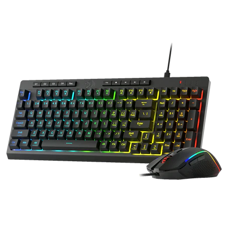 Redragon Rylo 2-in-1 Gaming Combo 10000 DPI RGB Membrane Keyboard and Mouse - Redragon RYLO 2IN1 COMBO RD S141