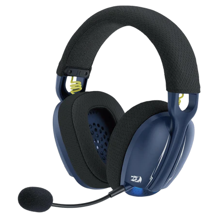 Redragon Skuld Pro Black/Blue Tri-Mode Wireless Gaming Headset 7.1 Surround 53mm Drivers – Red...