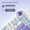 Redragon Ucal Max Black 75% Gasket Mounted Tri-Mode Wireless Mechanical Keyboard Mint Switch RGB - Redragon UCAL MAX RD K673WB-RGB-MAX