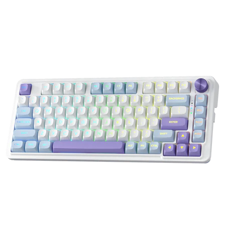 Redragon Ucal Max Black 75% Gasket Mounted Tri-Mode Wireless Mechanical Keyboard Mint Switch RGB - Redragon UCAL MAX RD K673WB-RGB-MAX