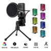 Redragon Adne USB Streaming Microphone RGB Cardioid with Pop Filter - GM212