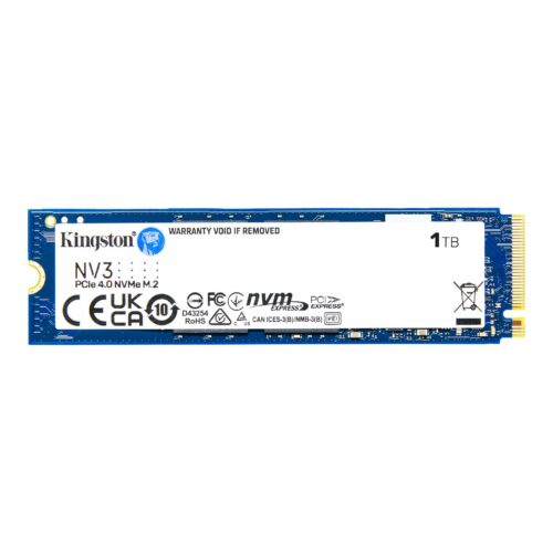Kingston NV3 PCIe 4.0 NVMe SSD 1TB Up to 6000MB/s Read M.2 2280 - SNV3S/1000G