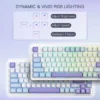 Redragon Ucal Max Black 75% Gasket Mounted Tri-Mode Wireless Mechanical Keyboard Mint Switch RGB - Redragon UCAL MAX RD K673WB-RGB-MAX