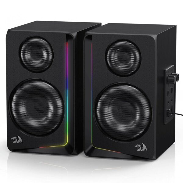 Redragon Andante 2.0 PC Gaming Speaker 10W RGB Wood Finish - Redragon ANDANTE 2.0 RD GS812