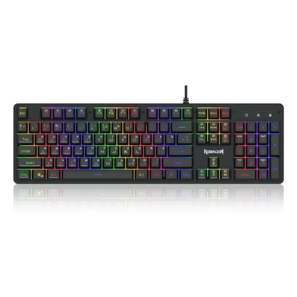 Redragon Nagato Wired Gaming Keyboard Membrane 104 Key RGB 25-Key Rollover - Redragon NAGATO RD K514-RGB