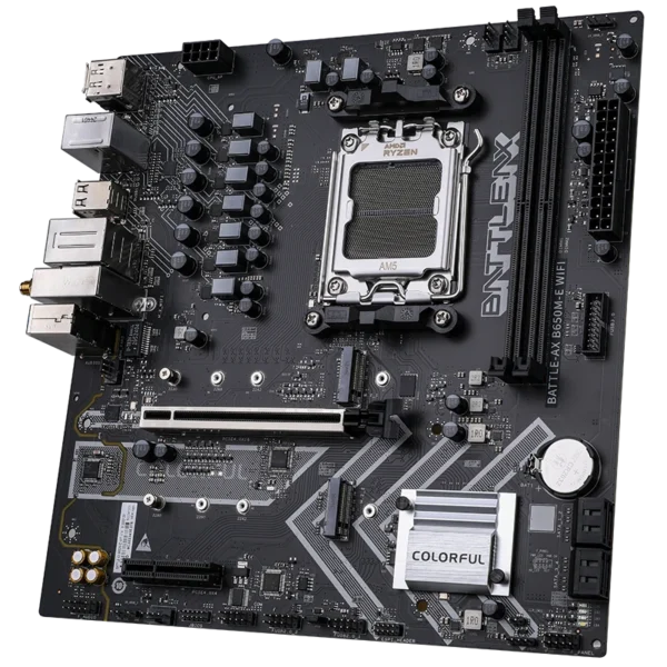 Colorful Battle-Ax B650M-E WIFI V14 AMD B650 Micro-ATX Motherboard DDR5 WiFi 6 - COLORFUL BATTLE-AX B650M-E WIFI V14