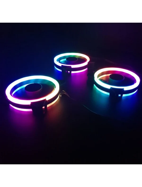 Darkflash DR12 Pro Single 120mm RGB Case Fan Double Light Ring 16dBA - Darkflash DR12 Pro Single