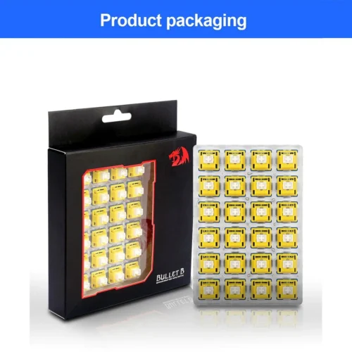 Redragon A113 Bullet-B Tactile Mechanical Switches Clicky 50M Clicks 24pcs - A113B