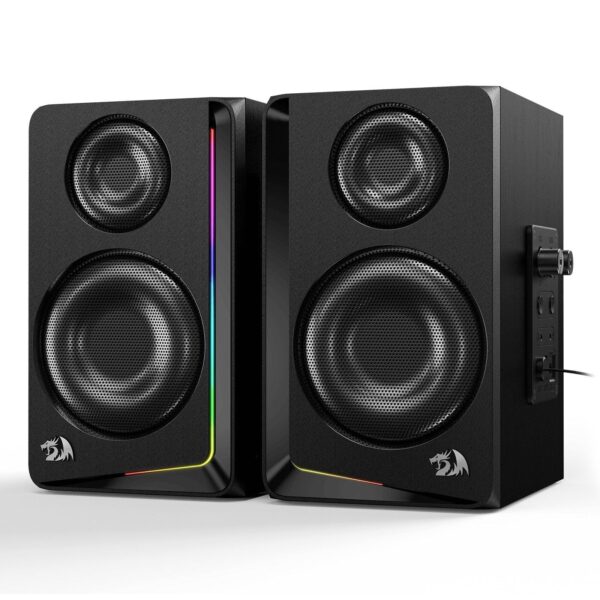 Redragon Andante 2.0 PC Gaming Speaker 10W RGB Wood Finish - Redragon ANDANTE 2.0 RD GS812