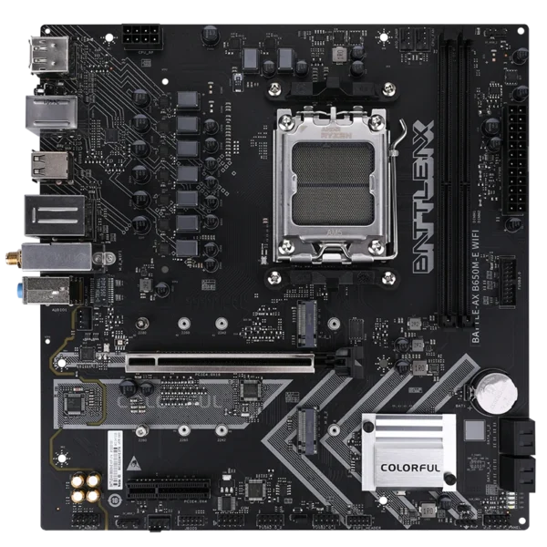 Colorful Battle-Ax B650M-E WIFI V14 AMD B650 Micro-ATX Motherboard DDR5 WiFi 6 - COLORFUL BATTLE-AX B650M-E WIFI V14