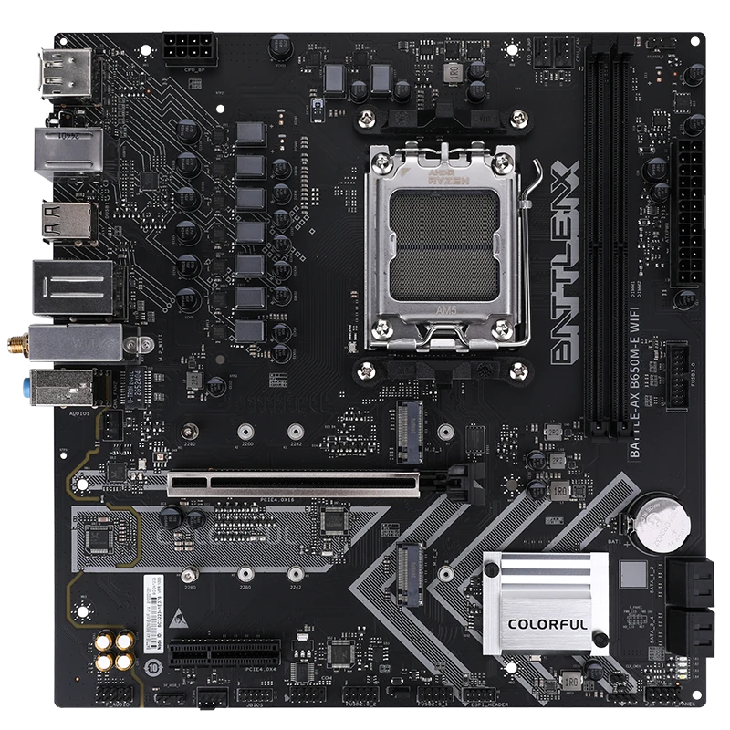 Colorful Battle-Ax B650M-E WIFI V14 AMD B650 Micro-ATX Motherboard DDR5 WiFi 6 – COLORFUL BATTLE-AX B650M-E WIFI V14