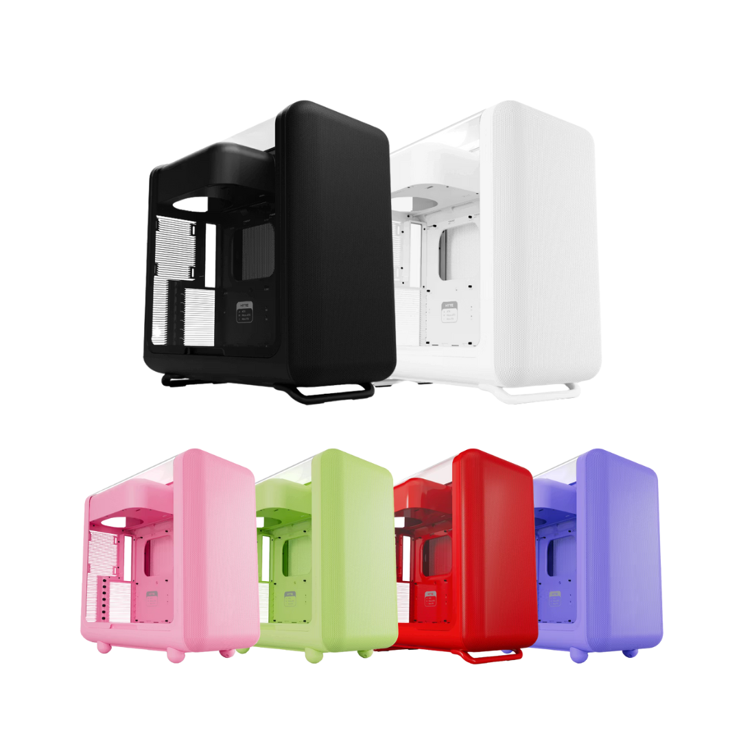 Hyte X50 Glass ATX Mid-Tower Performance Case Laminated Acoustic Glass Cold-Floor Cooling...