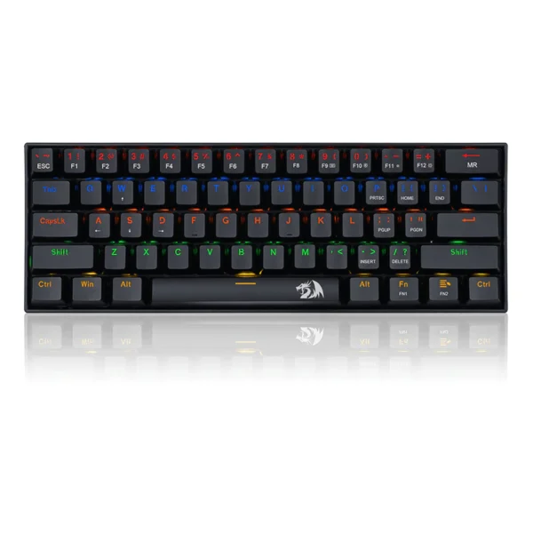 Redragon Lakshmi 60% Wired Mechanical Keyboard Blue Switch LED Backlit - Redragon LAKSHMI RD K606R