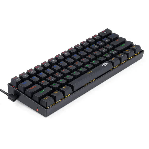 Redragon Lakshmi 60% Wired Mechanical Keyboard Blue Switch LED Backlit - Redragon LAKSHMI RD K606R