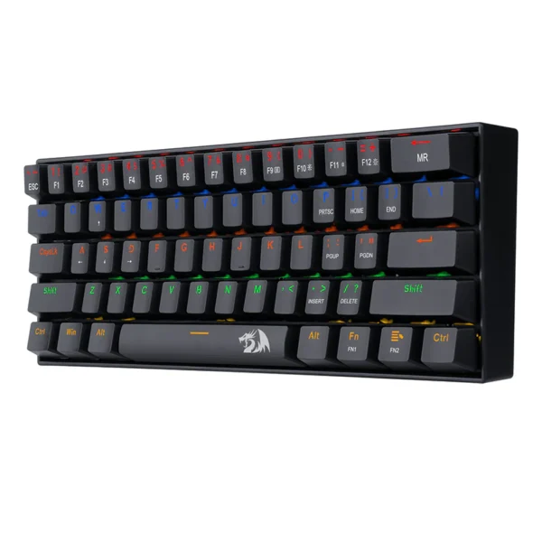 Redragon Lakshmi 60% Wired Mechanical Keyboard Blue Switch LED Backlit - Redragon LAKSHMI RD K606R