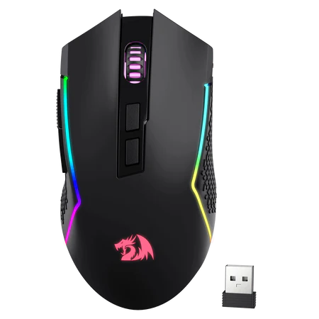 Redragon Trident Tri-Mode Gaming Mouse 8000 DPI RGB 7 Programmable Buttons - Redragon TRIDENT RD M693-RGB