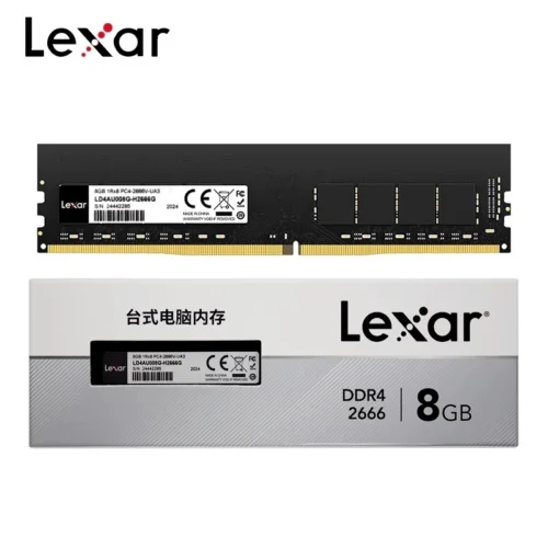 Lexar 8GB DDR4-2666 UDIMM Desktop Memory 288-Pin CL19 - LD4AU008G-B2666GSSC