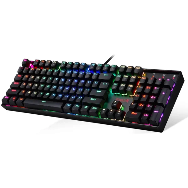 Redragon Mitra V2 104 Key RGB Mechanical Keyboard Blue Switch N-Key Rollover - Redragon MITRA V2 RD K551RGB-1