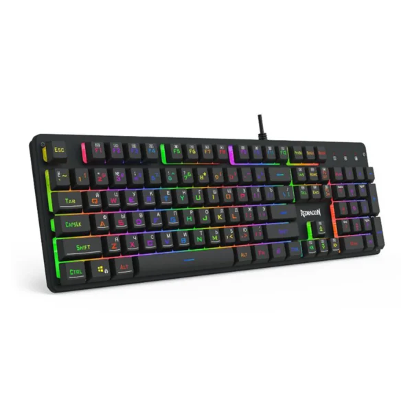 Redragon Nagato Wired Gaming Keyboard Membrane 104 Key RGB 25-Key Rollover - Redragon NAGATO RD K514-RGB