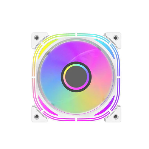 Darkflash Infinity 24 White 120mm ARGB Fan 1600RPM 65CFM - Darkflash Infinity 24 Single White