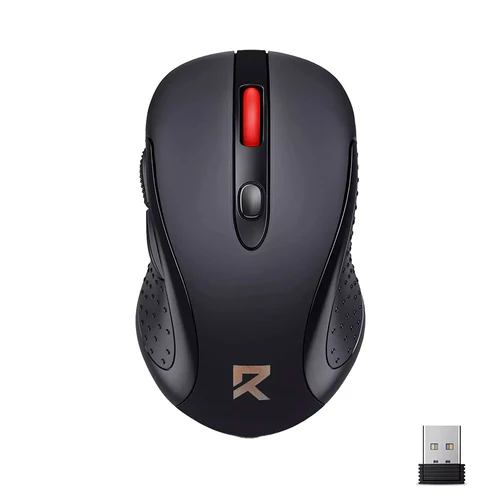 Redragon Wireless Optical Mouse 2400 DPI 6 Buttons Ergonomic Ambidextrous - Redragon RD BM-2638 1 Redragon Wireless Optical Mouse 2400 DPI 6 Buttons Ergonomic Ambidextrous - Redragon RD BM-2638