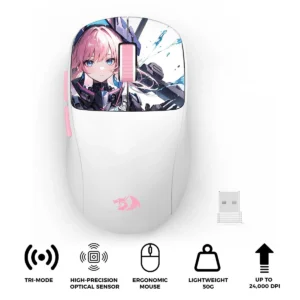 Redragon Klyamoor Pro Standard Tri-Mode Lightweight Gaming Mouse 24000 DPI 50g - Redragon KLYAMOOR PRO STANDARD RD M817AK-PRO-STD