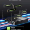 GMKtec Nucbox K10 Mini PC Workstation Intel Core i9-13900HK 32GB DDR5 1TB SSD Windows 11 Pro - GMK-K10-13900H/32/1T/BK